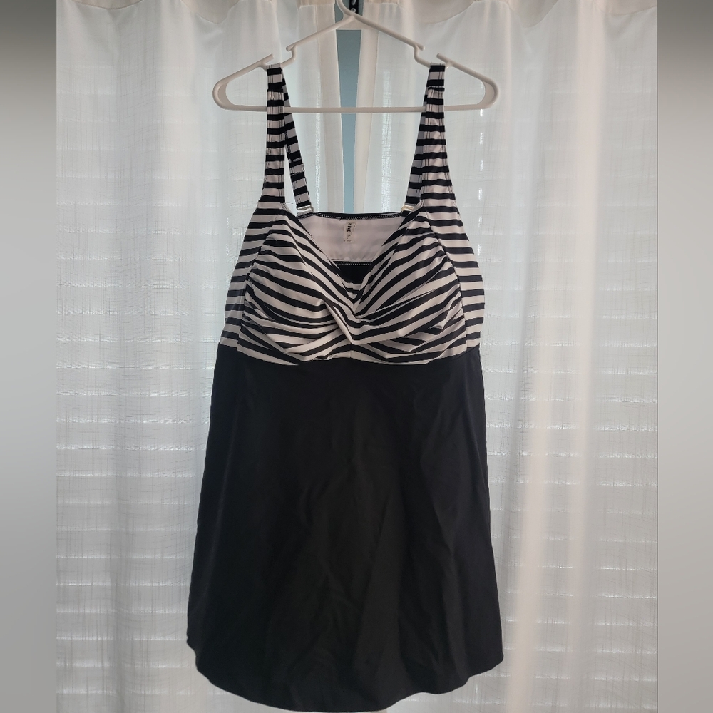 Black and White Striped Dress